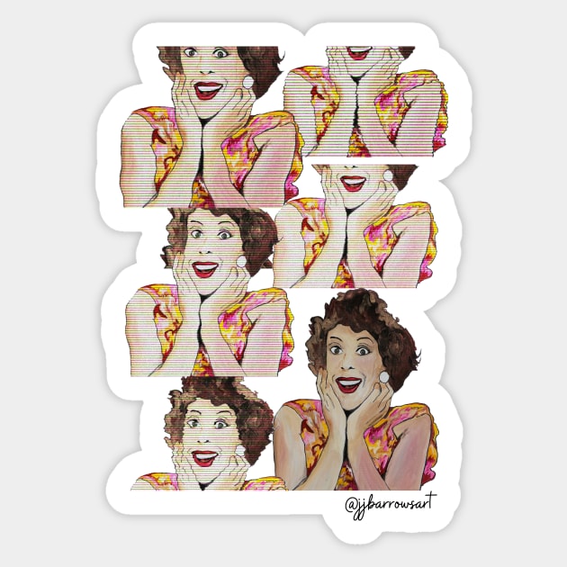 Carol Burnett ReRuns Sticker by JJ Barrows 